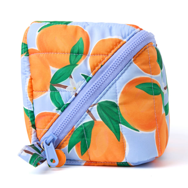 Marshmallow Box Bag & Brush Case Bundle - Mediterranean Oranges