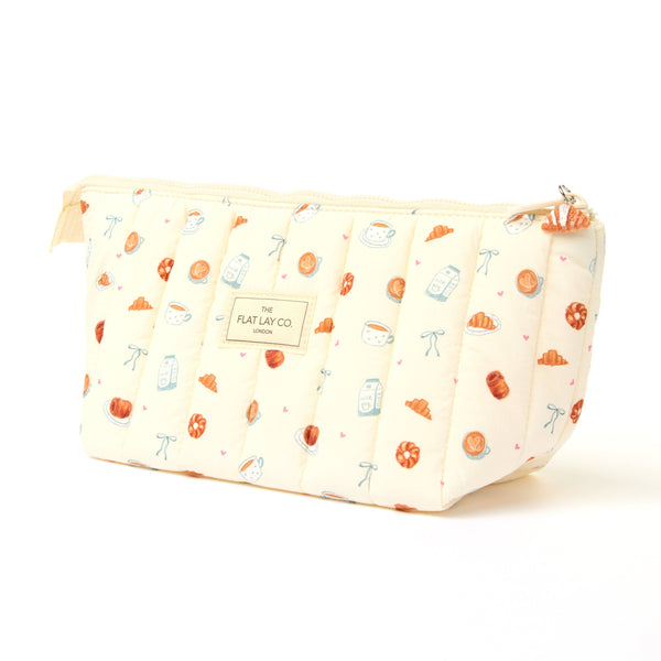 Padded Essential Makeup Pouch - Coffee Shop