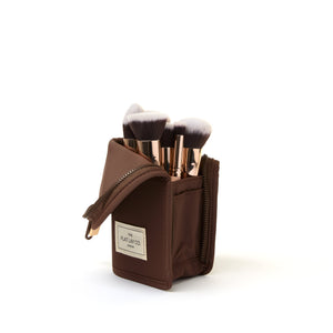 Marshmallow Box Bag & Brush Case Bundle - Espresso