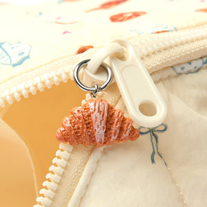 Padded Essential Makeup Pouch - Coffee Shop