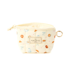 Mini Keyring Pouch - Coffee Shop