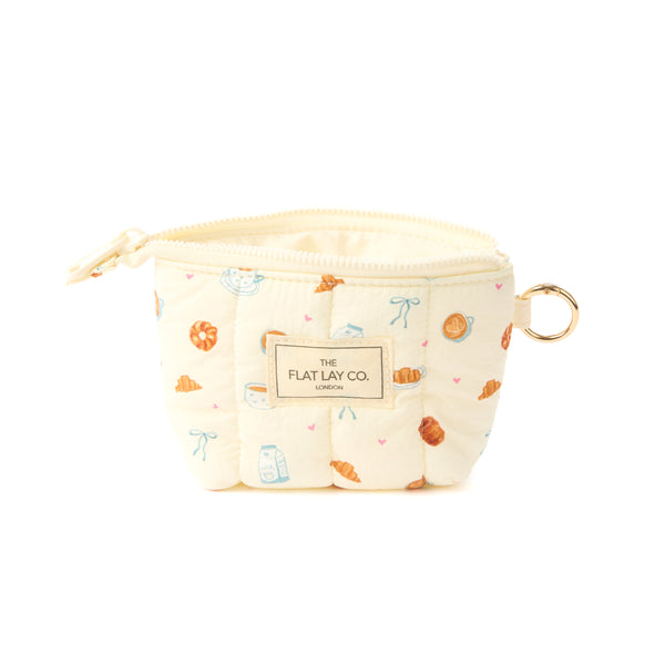 Mini Keyring Pouch - Coffee Shop