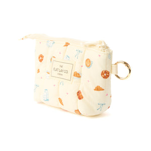 Mini Keyring Pouch - Coffee Shop