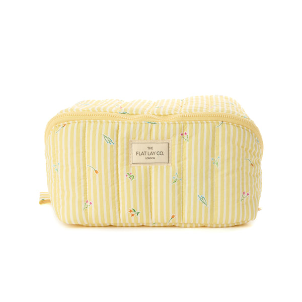 Marshmallow Flat Lay Makeup Box Bag - Flora