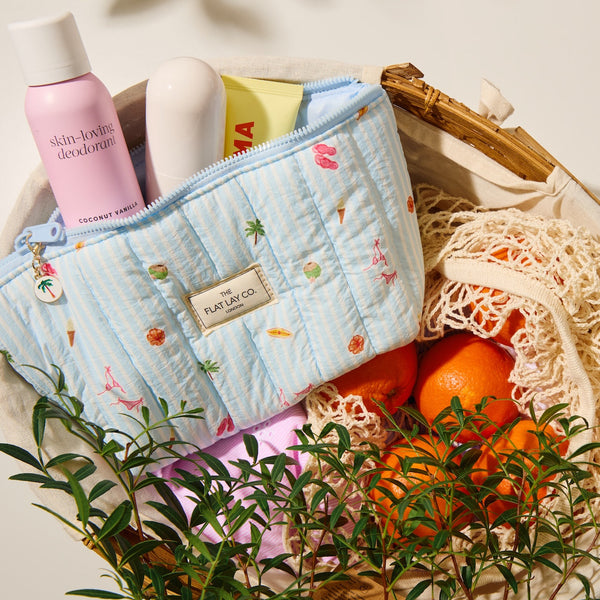 Padded Essential Makeup Pouch - Playa