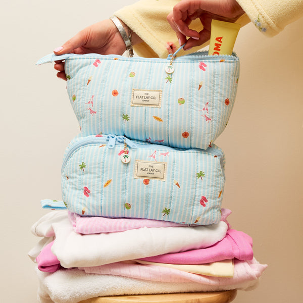 Marshmallow Flat Lay Makeup Box Bag - Playa