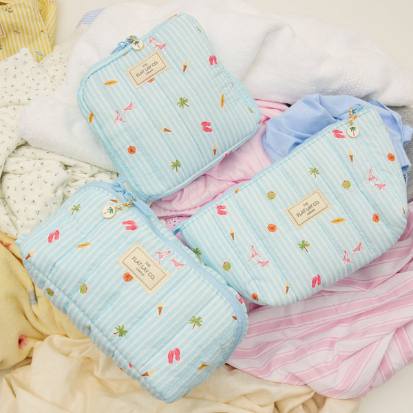 Padded Essential Makeup Pouch - Playa