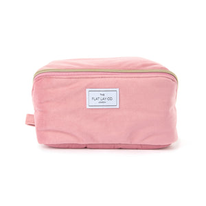 Box Bag & Brush Case Bundle - Pink Velvet