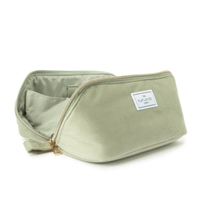 Box Bag & Brush Case Bundle - Sage Green Velvet
