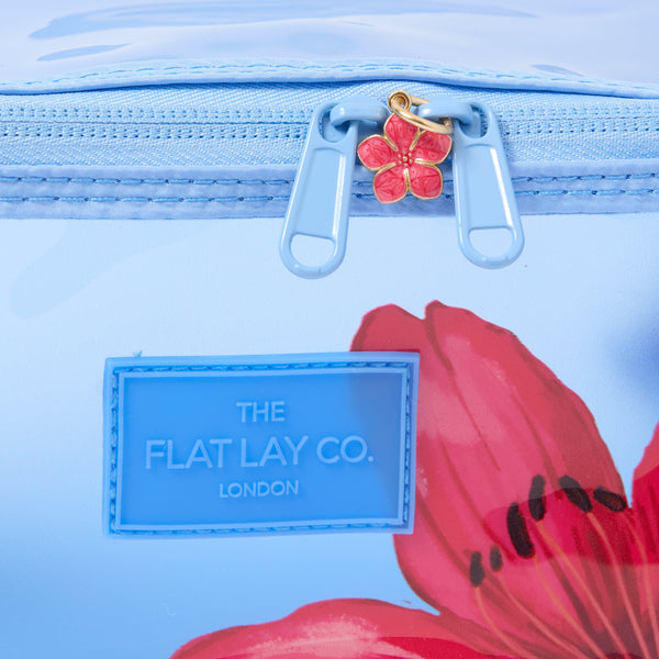 Jelly Flat Lay Makeup Box Bag - Red Lily