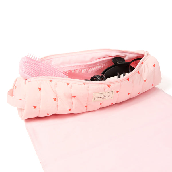 Hair Tool Travel Case - Sweet Pink Hearts