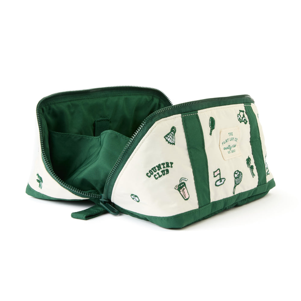 Flat Lay Makeup Box Bag - Country Club