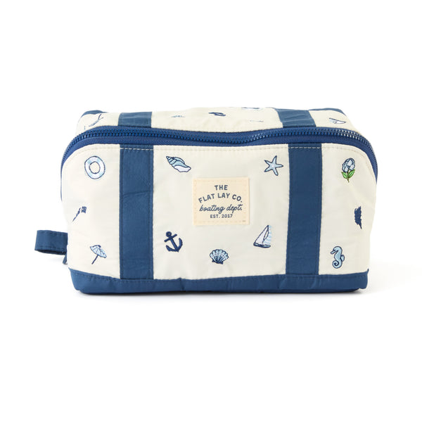 Flat Lay Makeup Box Bag - Cape Cod