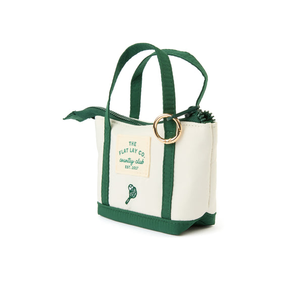 Mini Keyring Tote - Country Club