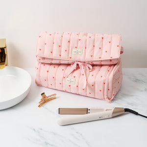 Hair Tool Travel Case - Sweet Pink Hearts