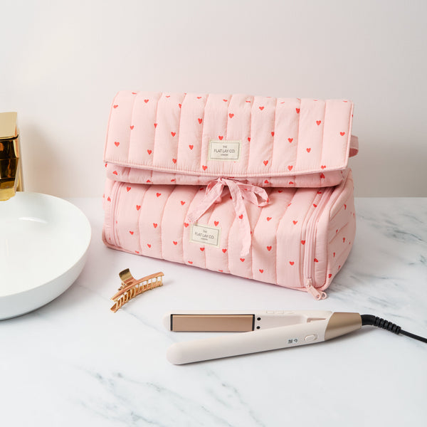 Hair Tool Travel Case - Sweet Pink Hearts