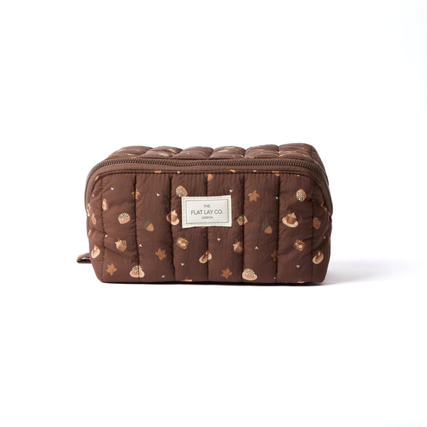 Marshmallow Flat Lay Makeup Box Bag - Pumpkin Spice