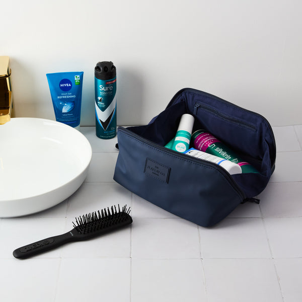Men's Flat Lay Toiletry Carry - Navy Blue