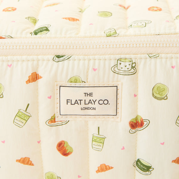 Marshmallow Flat Lay Makeup Box Bag - Matcha