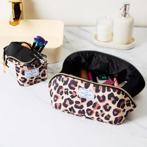 Box Bag & Brush Case Bundle - Leopard Print