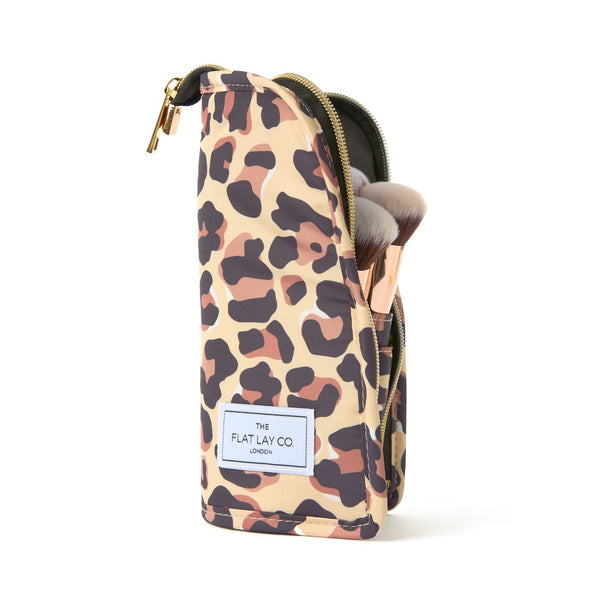 Box Bag & Brush Case Bundle - Leopard Print