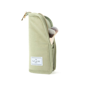 Box Bag & Brush Case Bundle - Sage Green Velvet