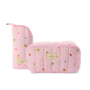 Marshmallow Box Bag & Brush Case Bundle - Frutas