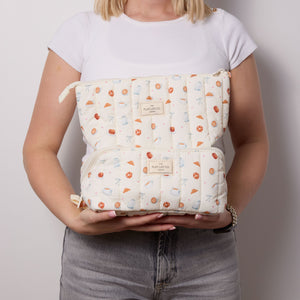Padded Essential Makeup Pouch - Coffee Shop