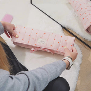 Hair Tool Travel Case - Sweet Pink Hearts